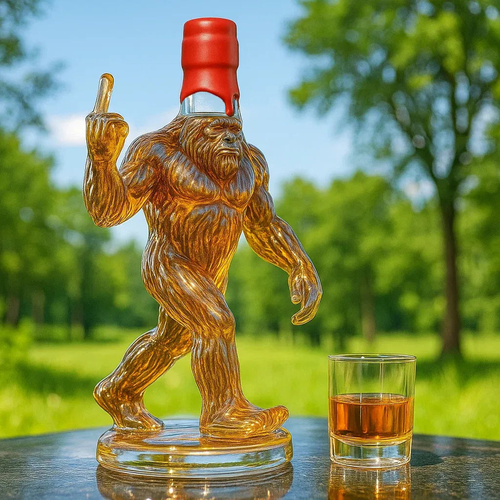 Legendary Spirits Decanter – 25.3 Oz Artisan Glass with Unique Design