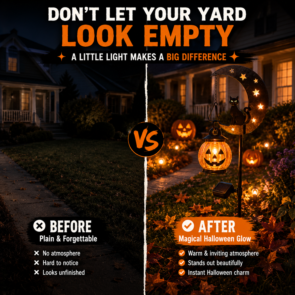 Harvest Glow – Enchanting Pumpkin Stake Light for Your Garden