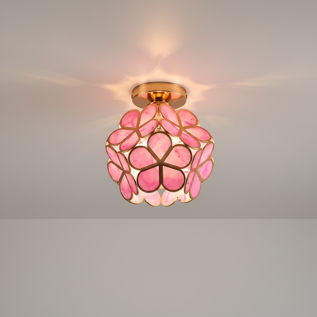 Glass Ceiling Light Fixture - Elegant Illumination