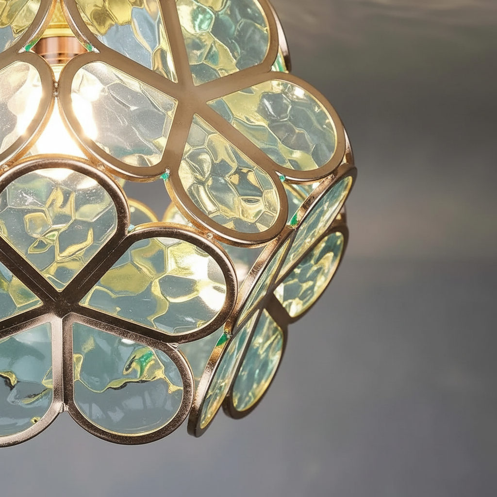 Glass Ceiling Light Fixture - Elegant Illumination