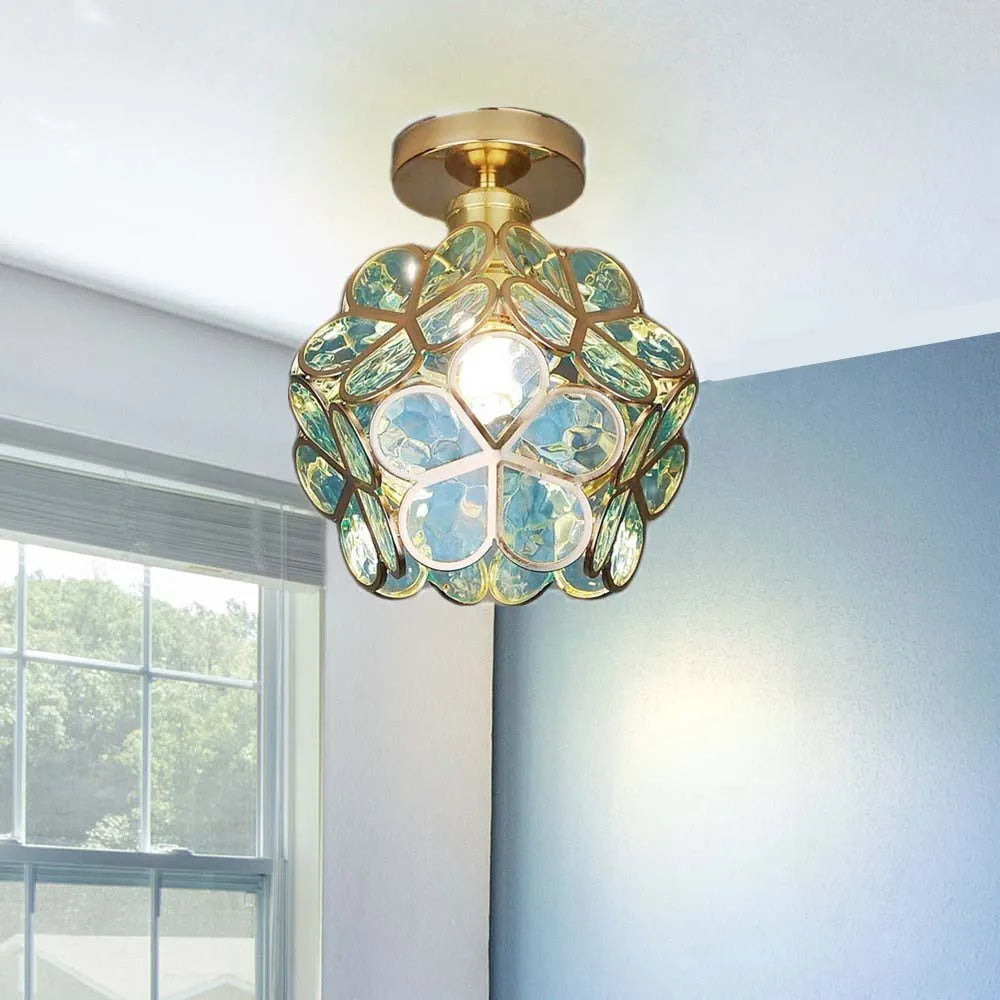 Glass Ceiling Light Fixture - Elegant Illumination