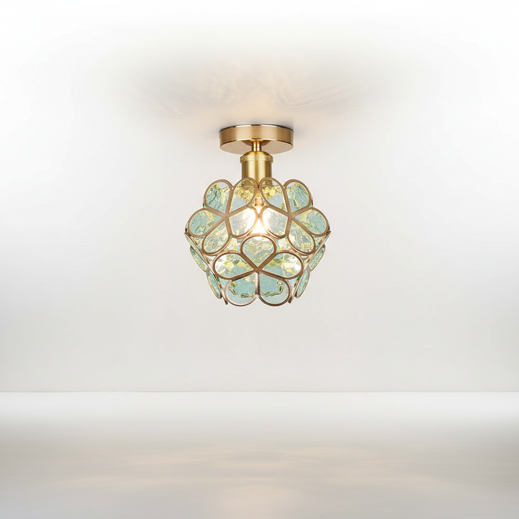 Glass Ceiling Light Fixture - Elegant Illumination