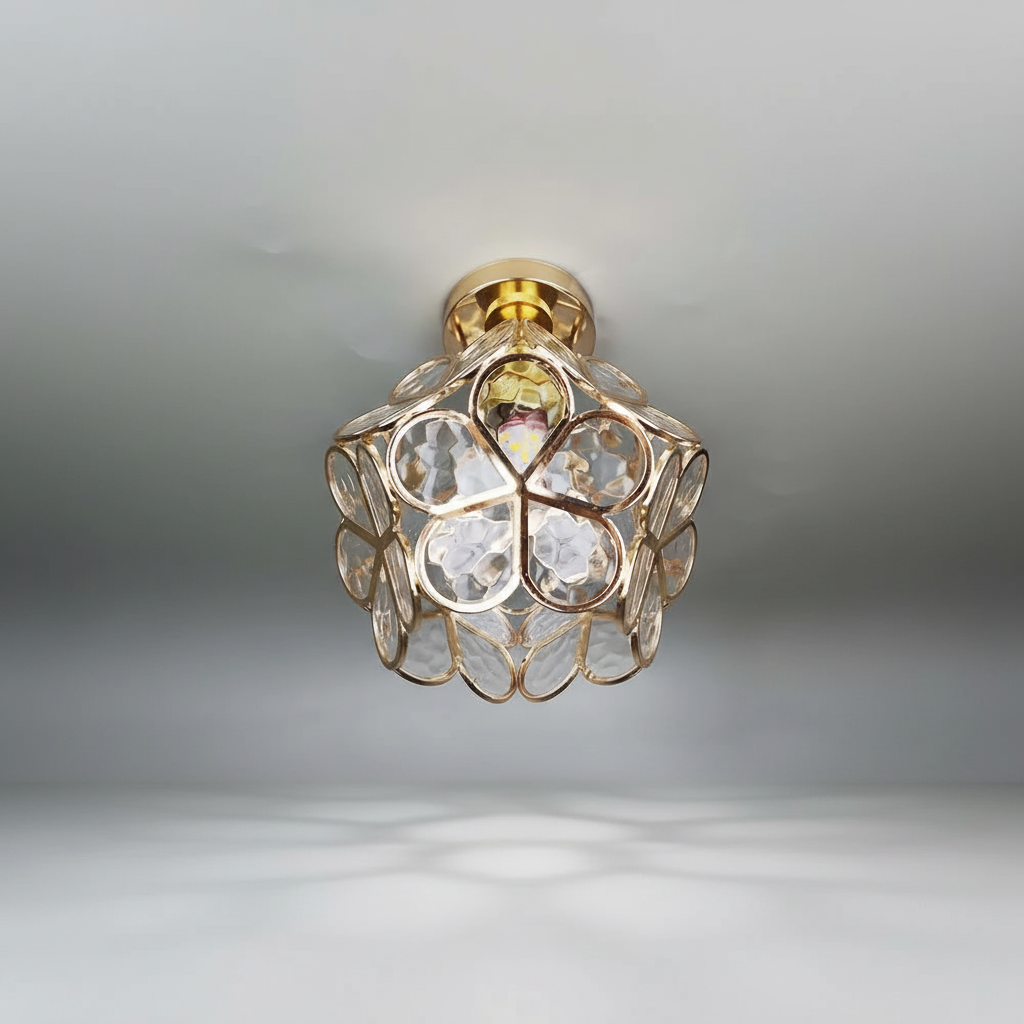 Glass Ceiling Light Fixture - Elegant Illumination