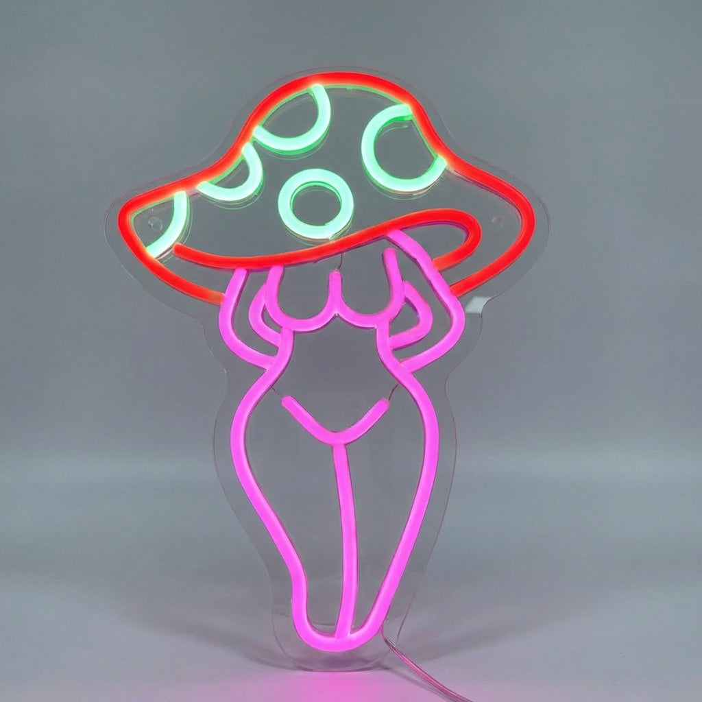 Neon Mushroom Lamp - Decorative LED Light