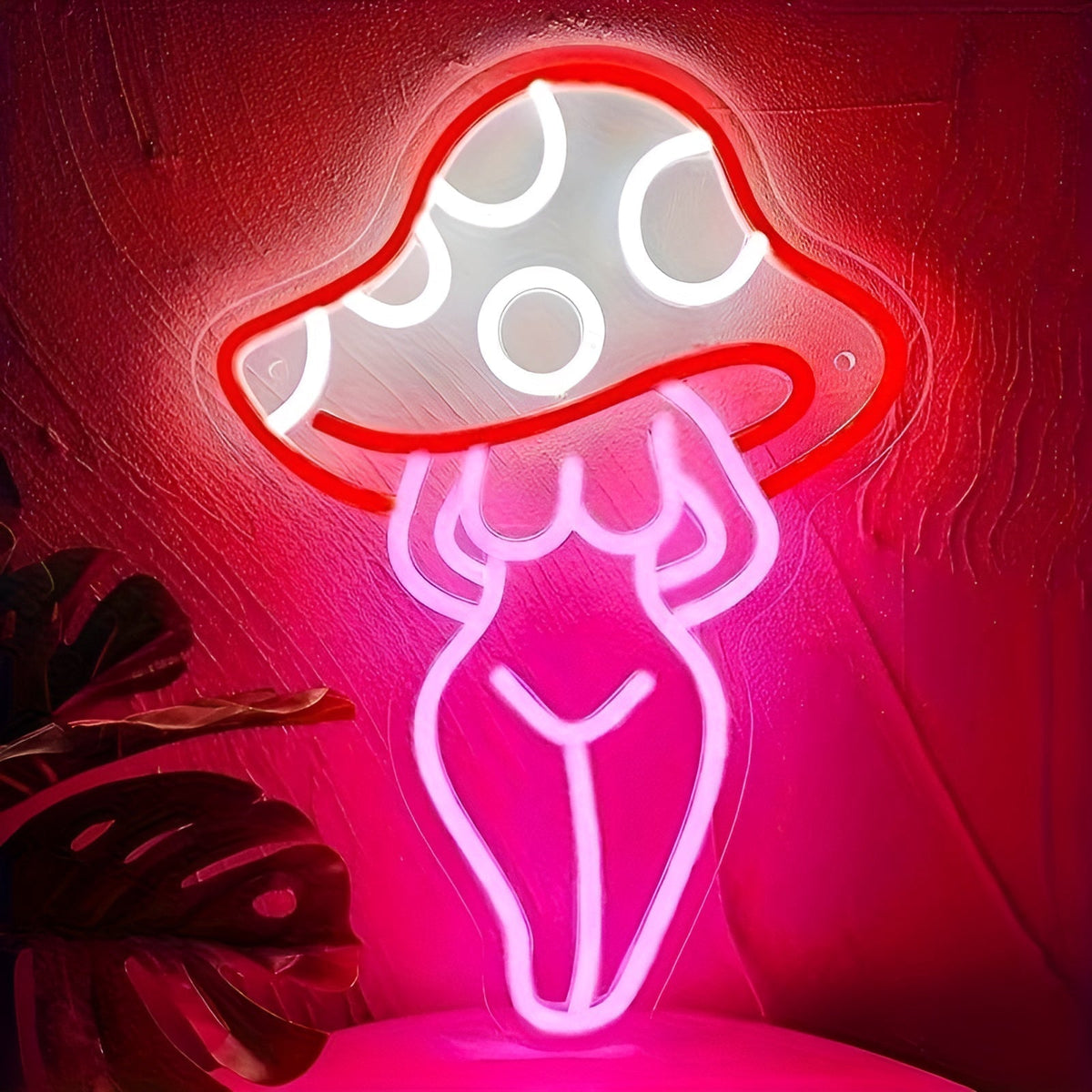 Neon Mushroom Lamp - Decorative LED Light