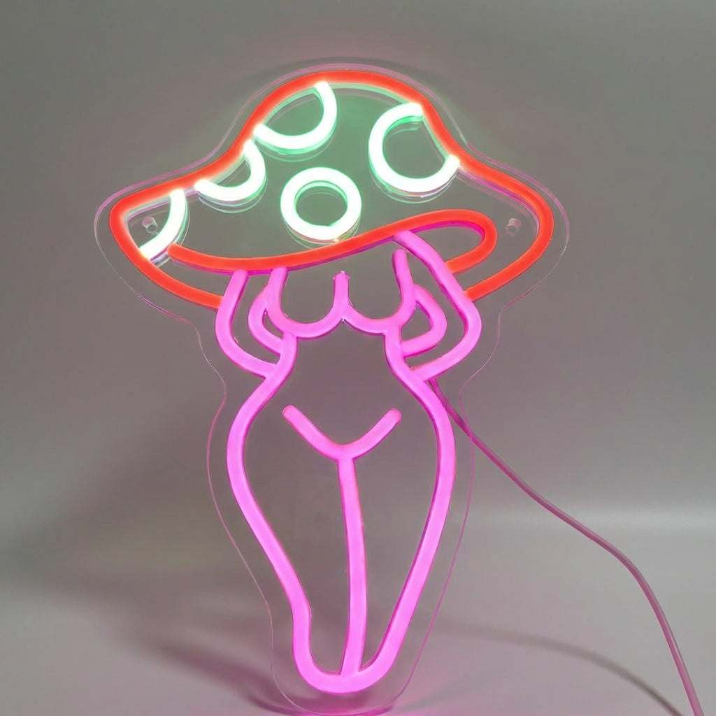 Neon Mushroom Lamp - Decorative LED Light