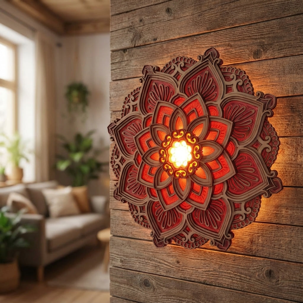 Mandala Wall Lamp for Decorative Lighting