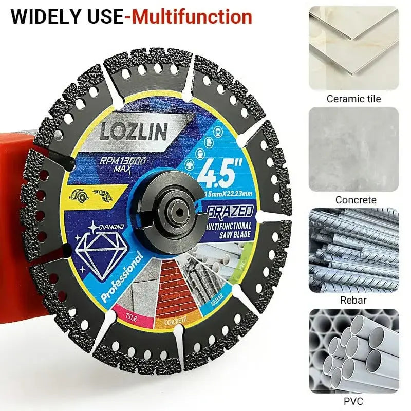 Versatile 115mm Diamond Cutting Blades – 2-Pack for Tough Materials