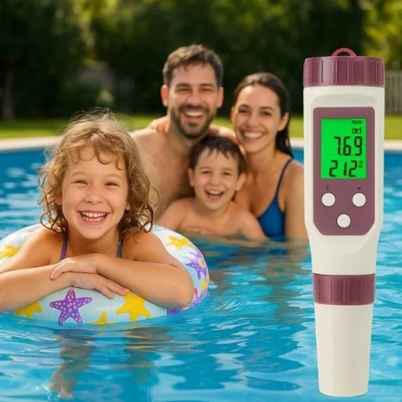 Essential Pool Quality Analyzer | 7-in-1 Bluetooth Testing Device