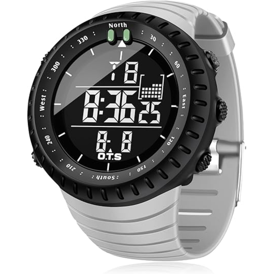 Rugged Outdoor Digital Watch | Waterproof & Shockproof with Night Glow
