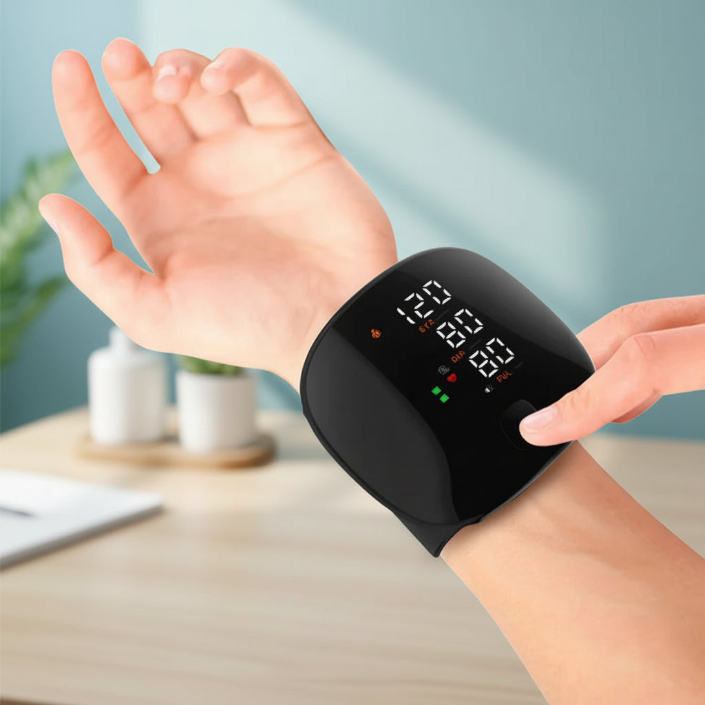 Compact Smart Blood Pressure Monitor with Easy One-Touch Use
