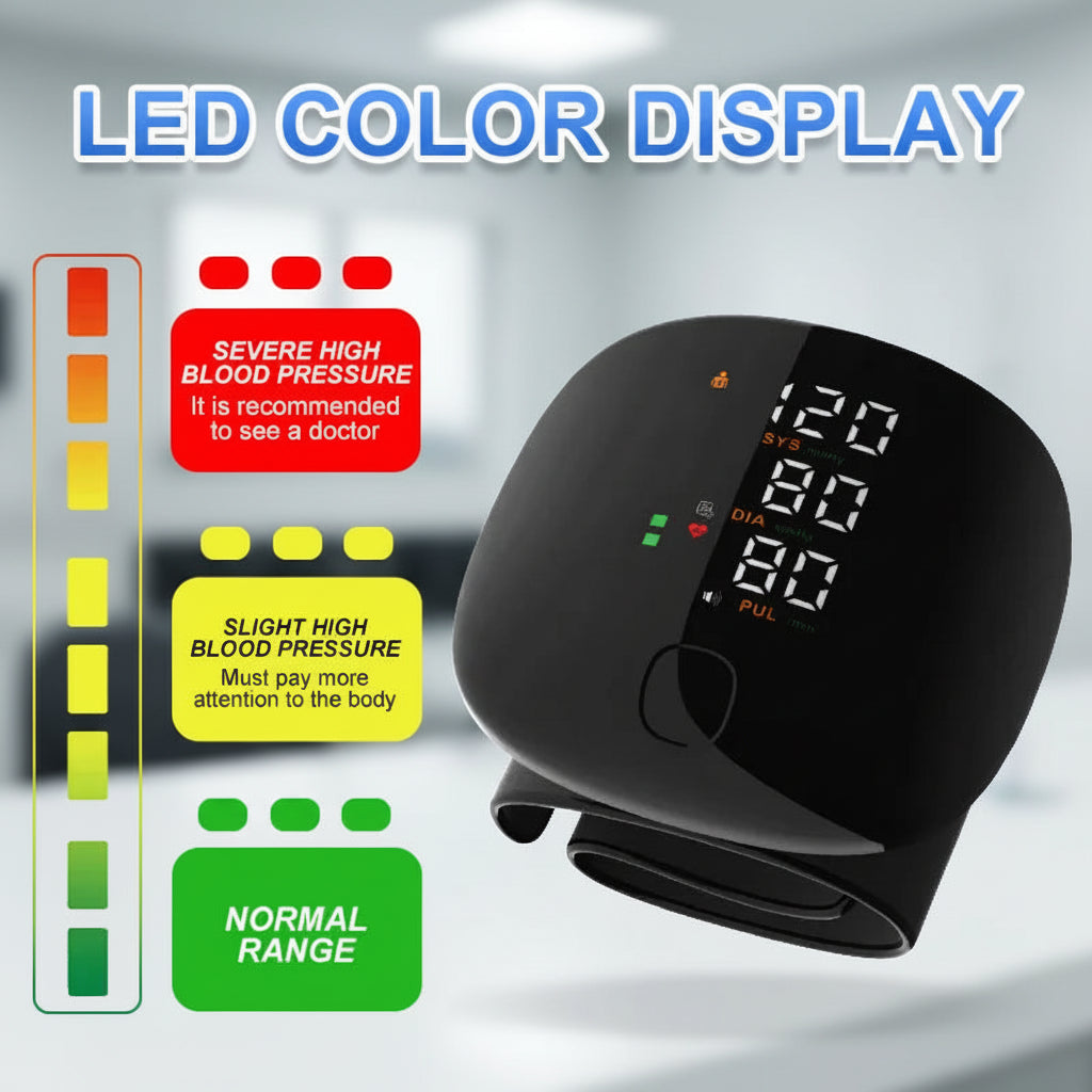 Compact Smart Blood Pressure Monitor with Easy One-Touch Use