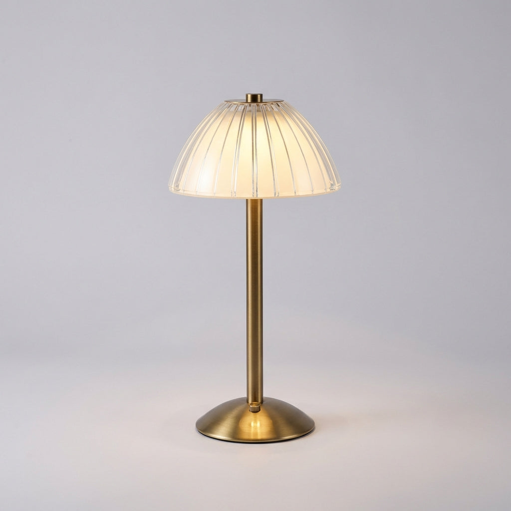 Adjustable Brightness Cordless Desk Light - Crystal Design