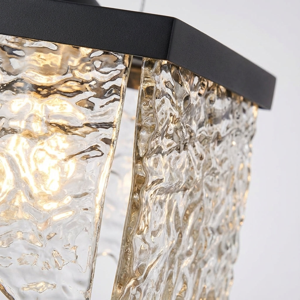 Adjustable Glass Pendant Light Fixture