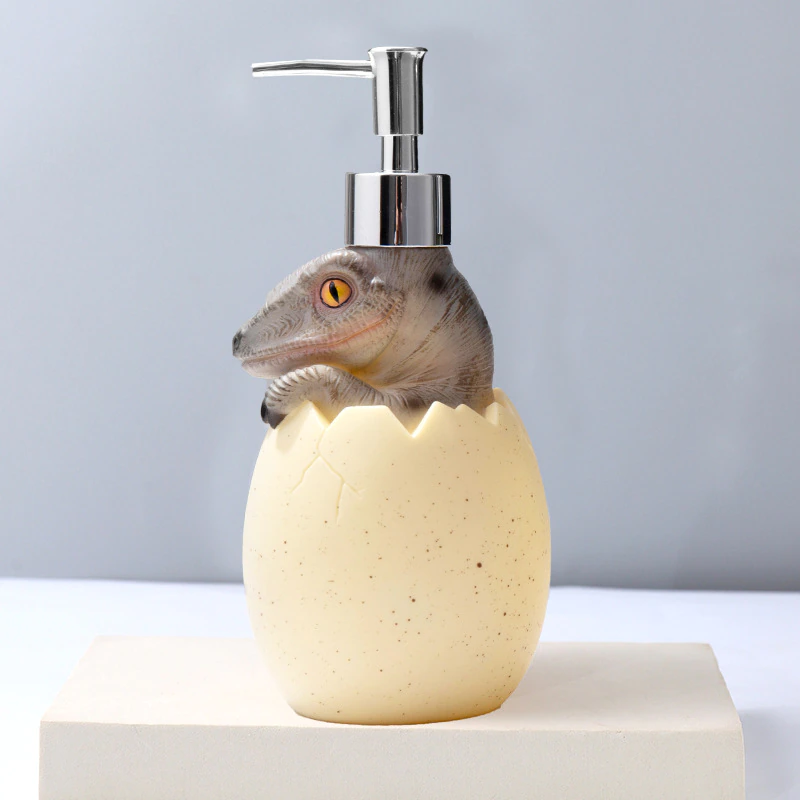 Playful Dino Soap Pump for Kids - Refillable and Fun