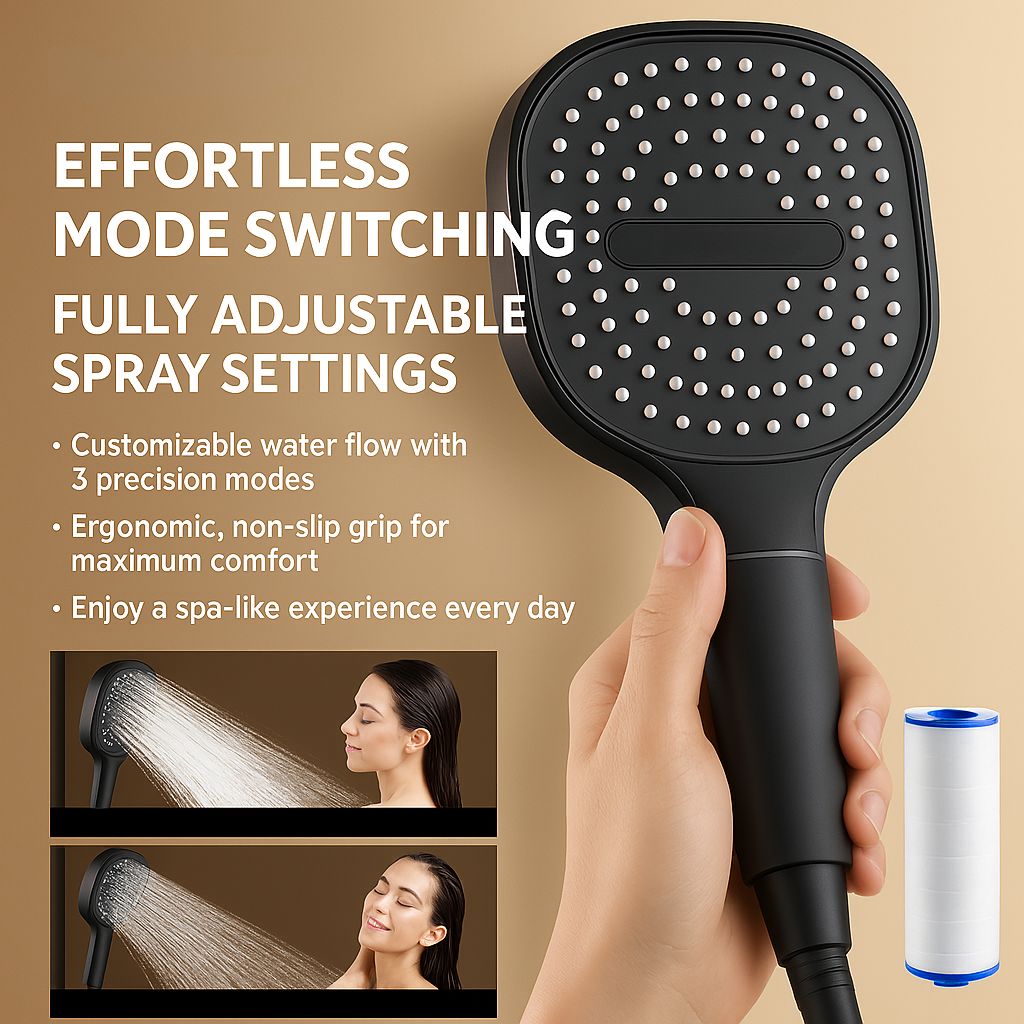 Powerful Showerhead with Enhanced Water Flow & Purification