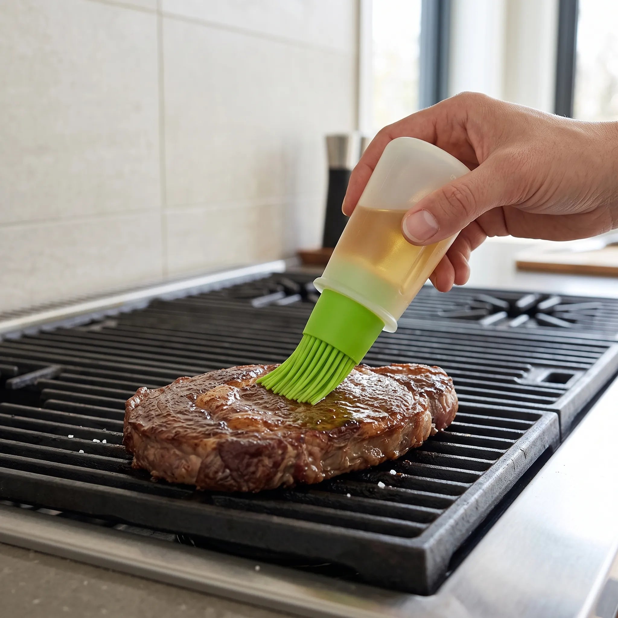 Kitchen Pastry Brush with Dispensing Feature