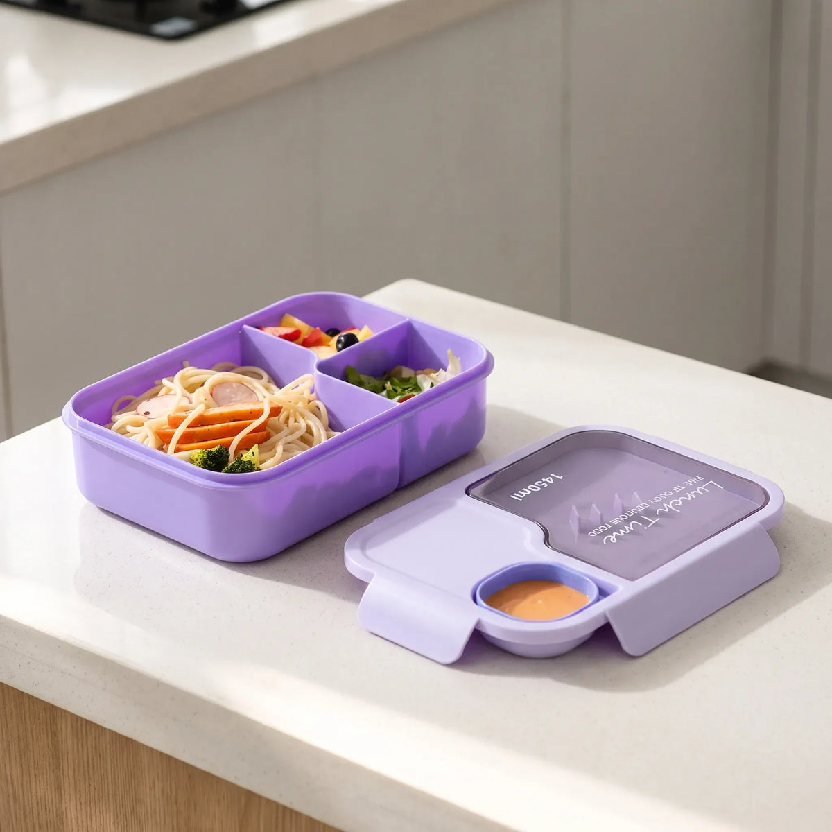 Partitioned Meal Prep Bento Box for Daily Use