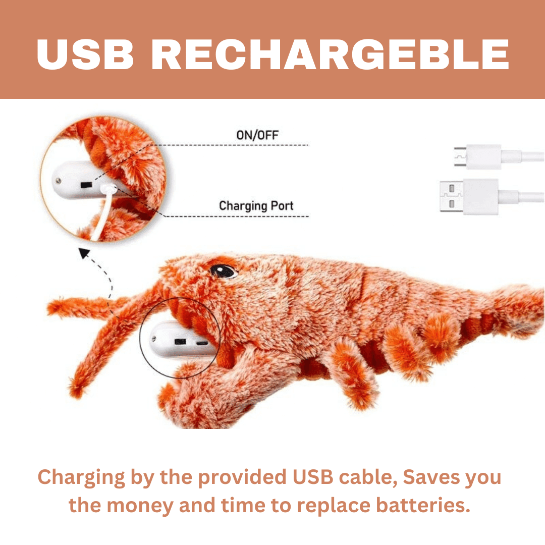Lively Lobster Engaging Pet Toy