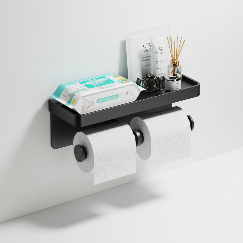 Paper Holder for Double Rolls - Convenient Storage Solution