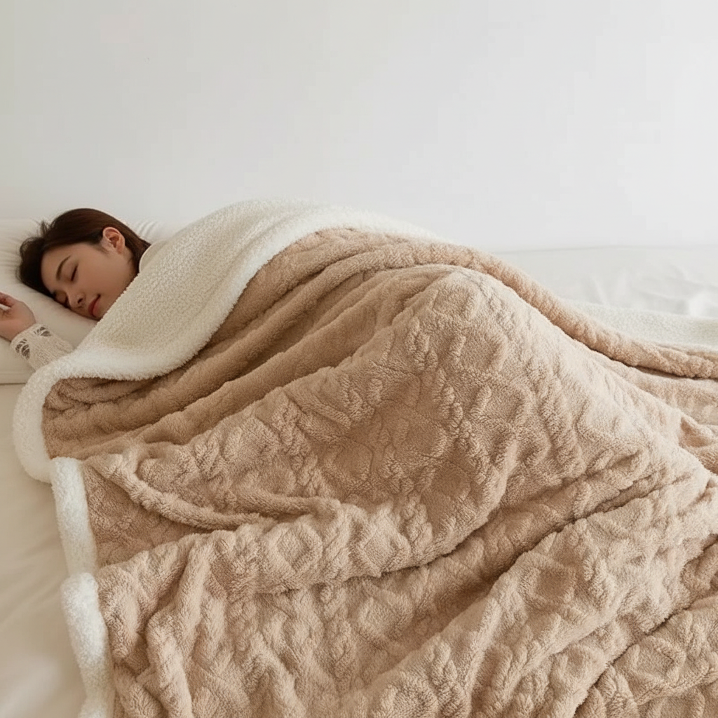 Reversible Wool Sleep Blanket