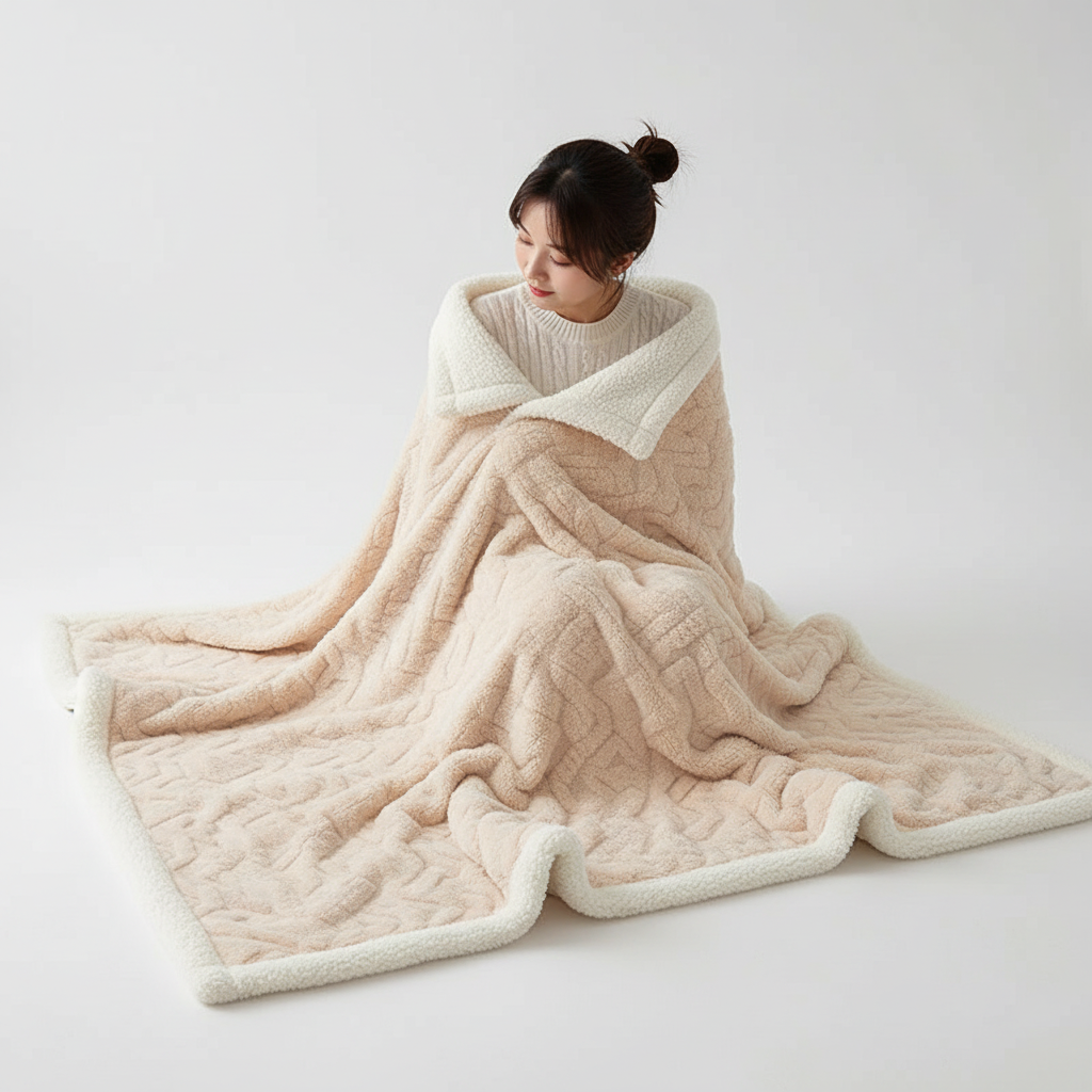 Reversible Wool Sleep Blanket