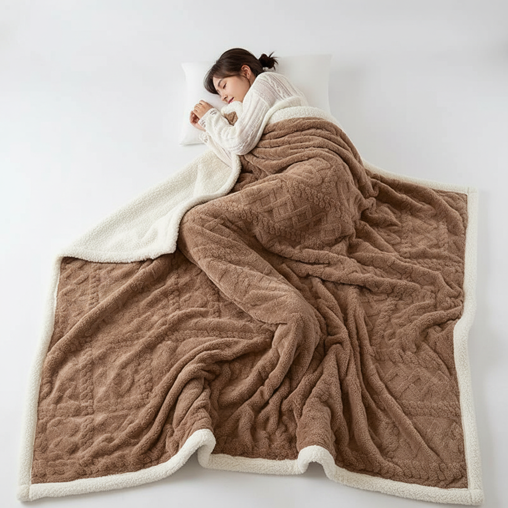 Reversible Wool Sleep Blanket