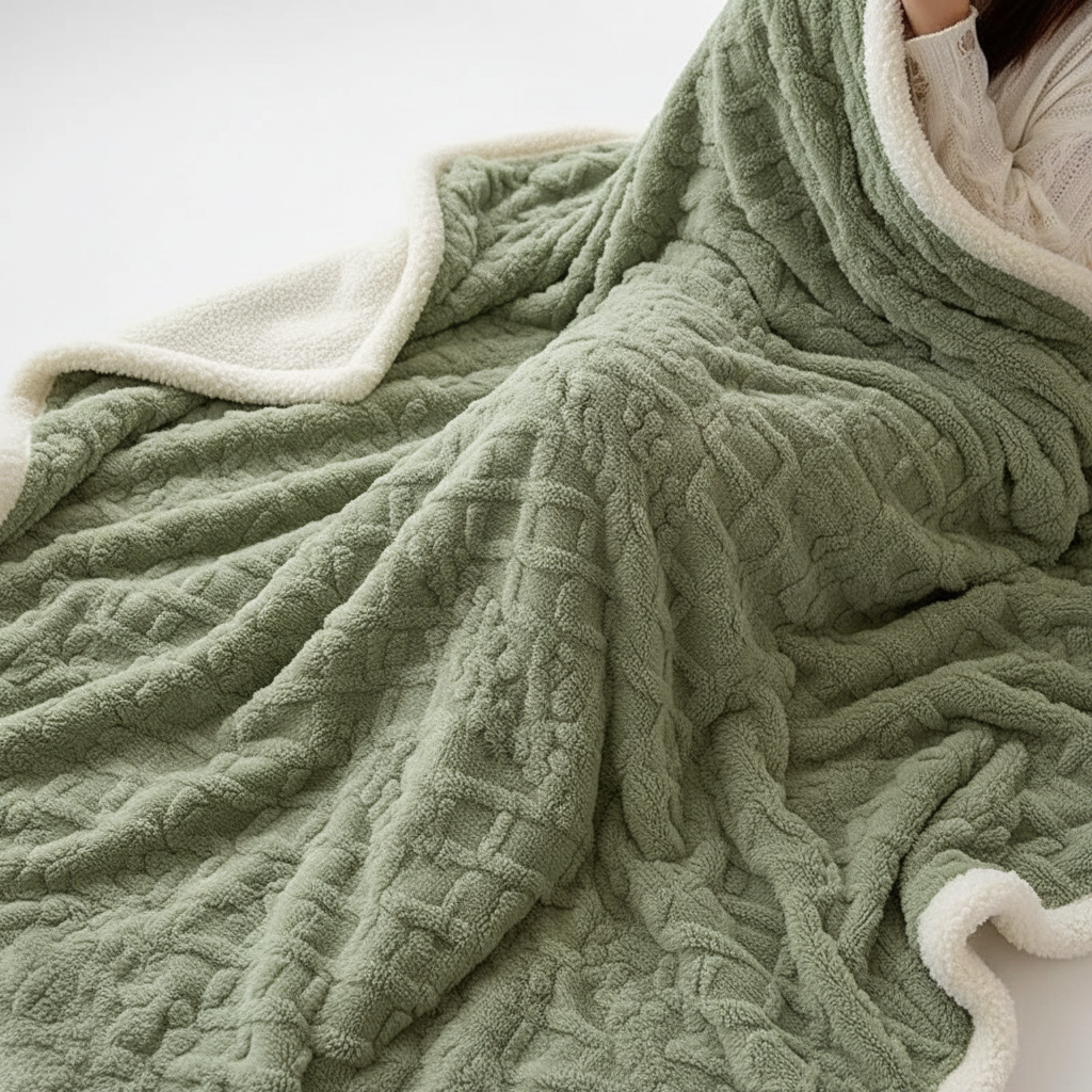 Reversible Wool Sleep Blanket