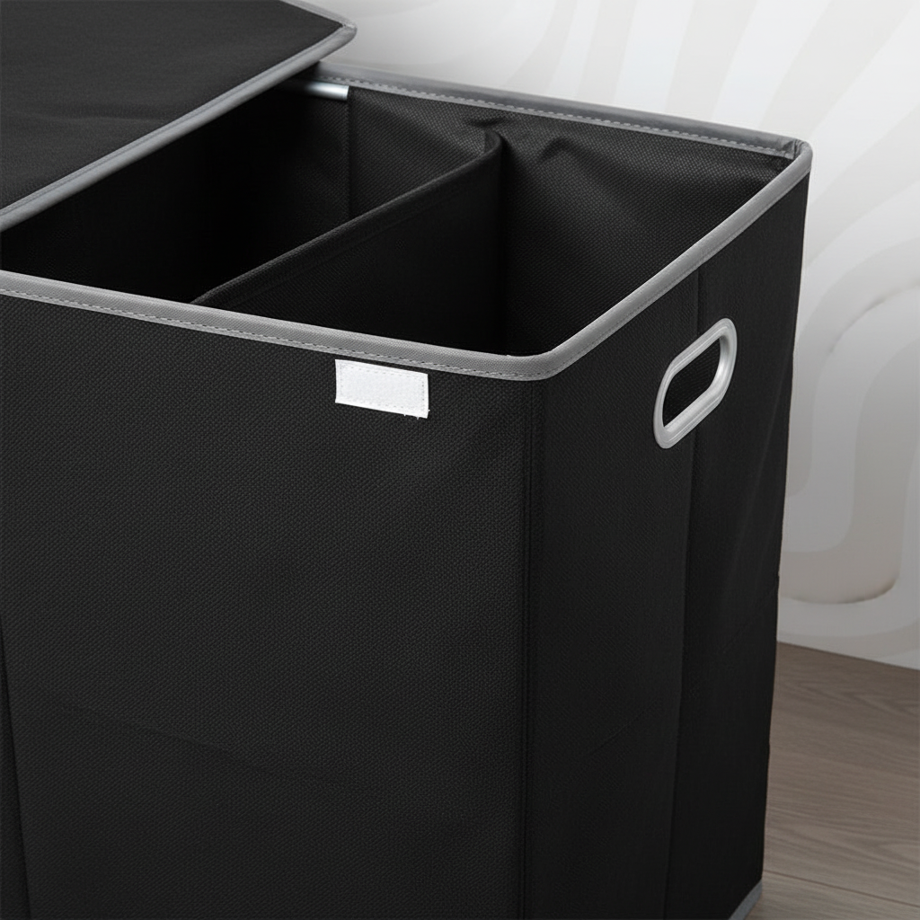 Three-Section Laundry Hamper - Foldable Storage Solution