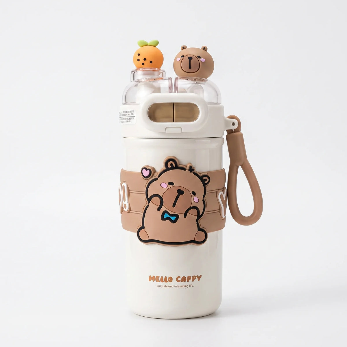 Insulated Water Bottle with Dual Compartments