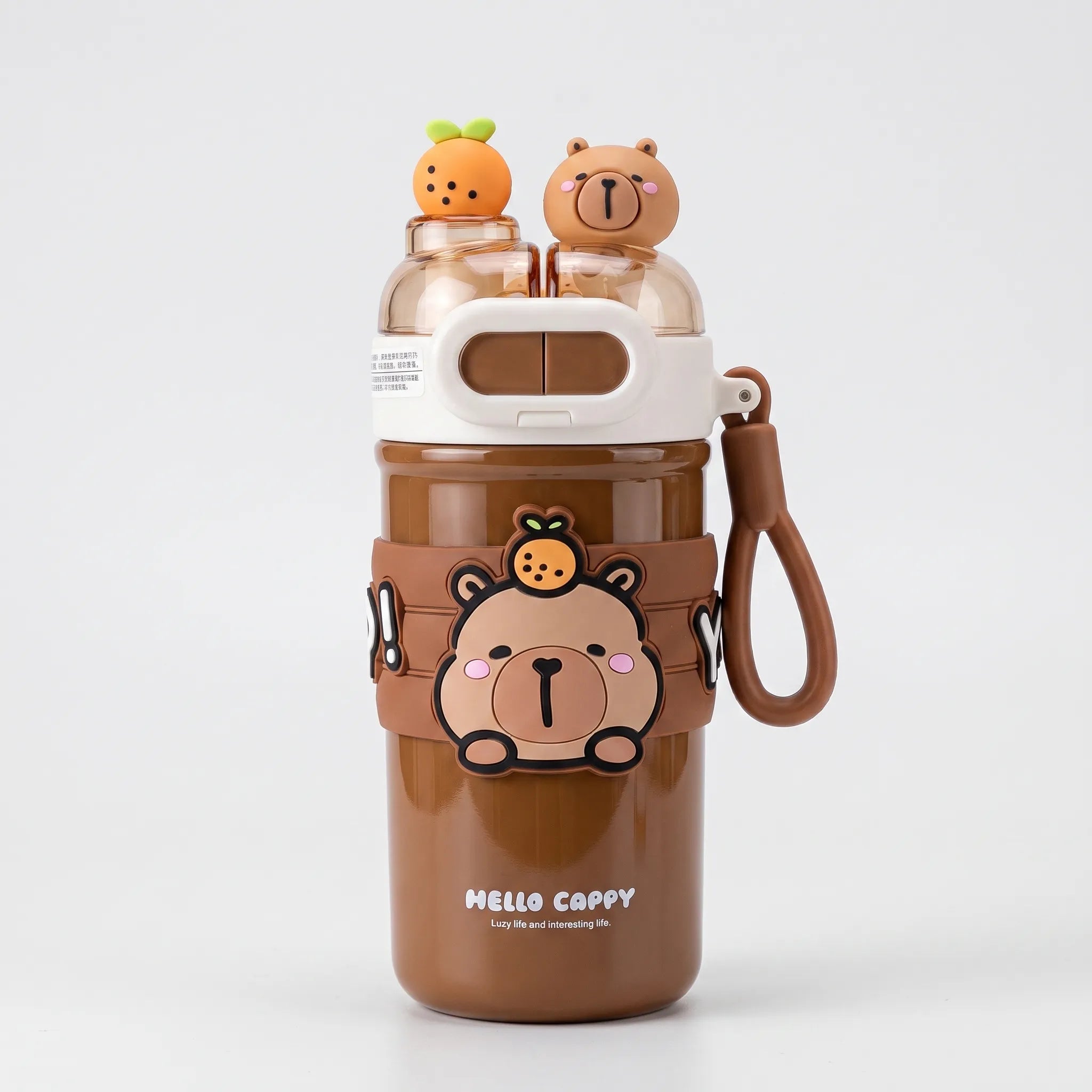 Insulated Water Bottle with Dual Compartments