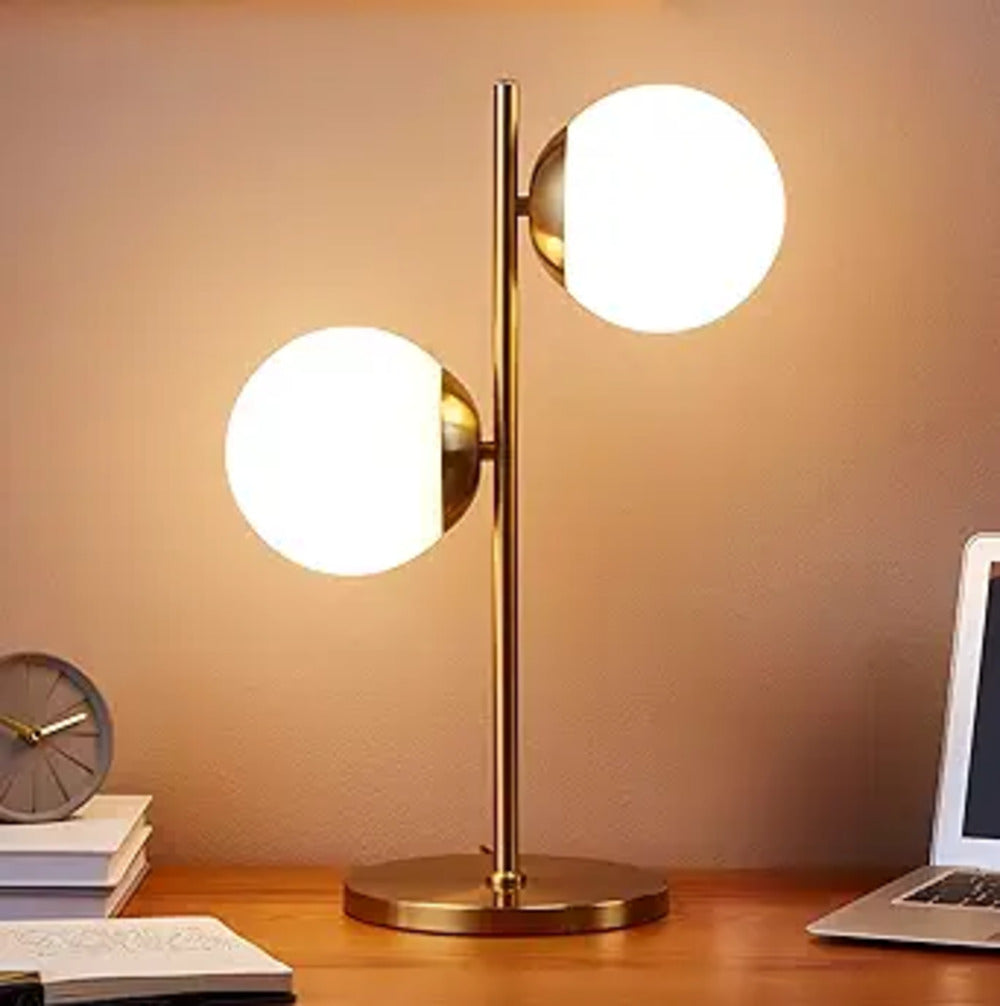 Ambient Lamp with Dual Globes for Soft Lighting