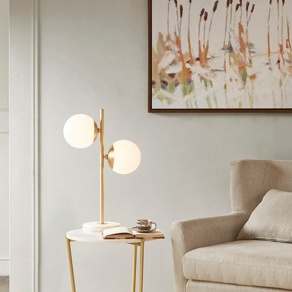 Ambient Lamp with Dual Globes for Soft Lighting
