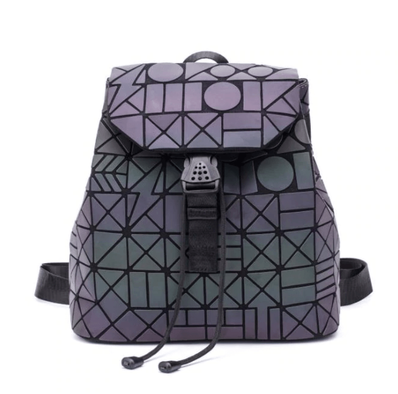 Transformative Color-Shift Backpack with Reflective Elements