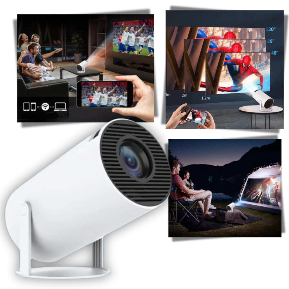 Compact 4K Home Theater Projector for Stunning Visuals