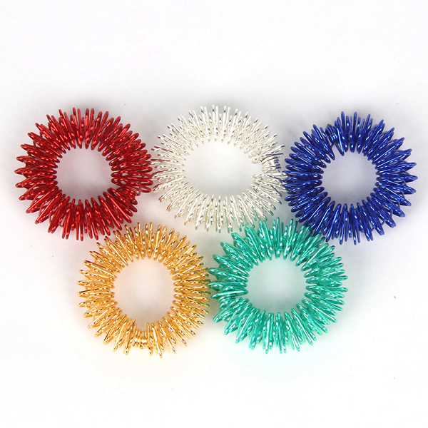 Stress Relief Sensory Finger Massage Rings for Relaxation