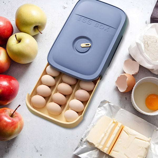 Space-Saving Egg Organizer with Freshness Tracker