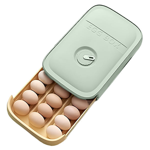 Space-Saving Egg Organizer with Freshness Tracker