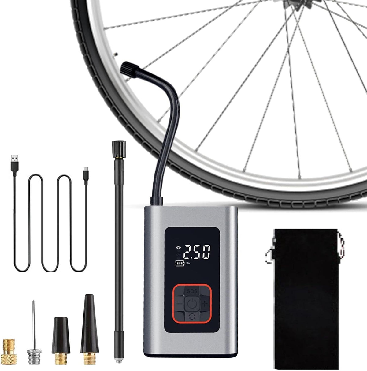 Compact Electric Tire Pump for Fast and Reliable Inflation
