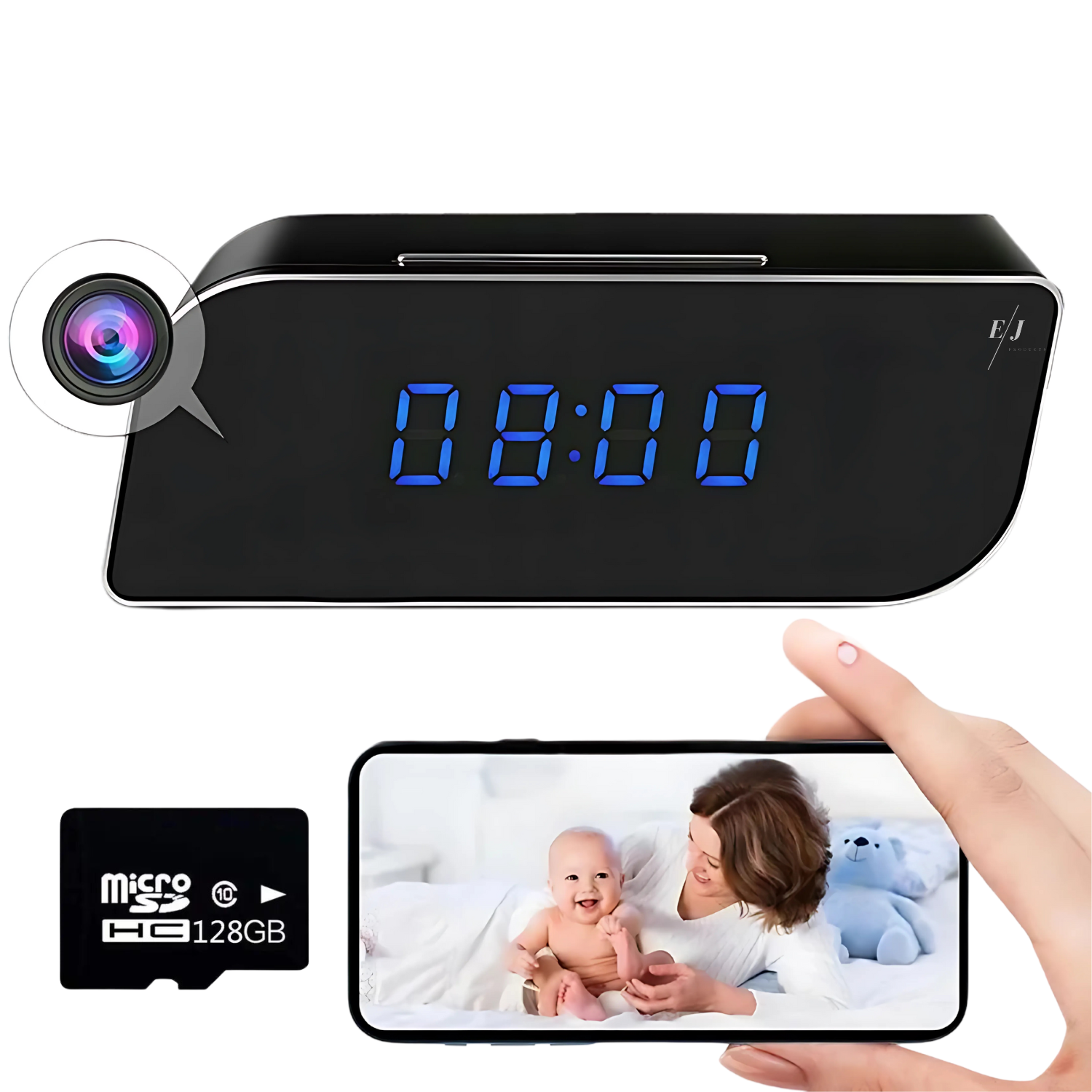 Hidden Camera Alarm Clock – Digital Surveillance Device