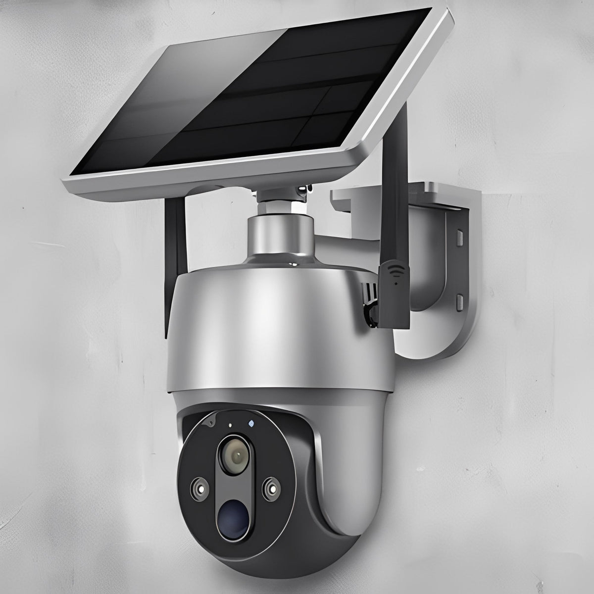 Solar-Powered Outdoor Security Camera with Motion Detection