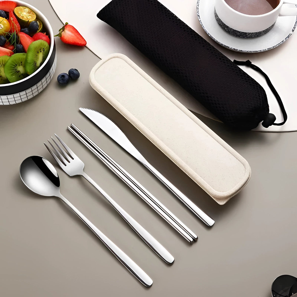 Ultimate Travel Cutlery Set | Stylish Stainless Steel Utensils