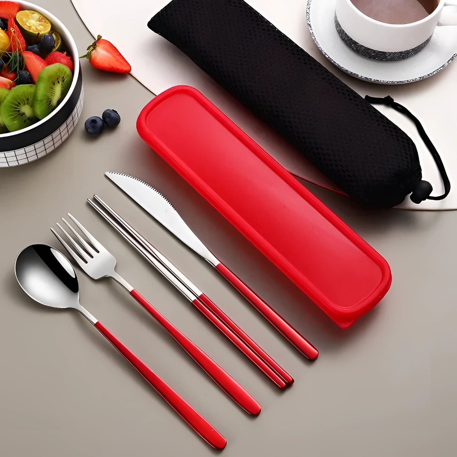 Ultimate Travel Cutlery Set | Stylish Stainless Steel Utensils