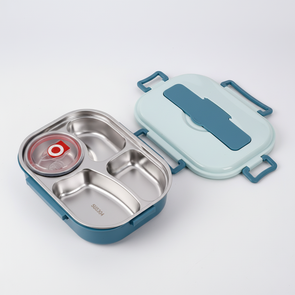 Insulated Stainless Steel Lunch Container - Bento Style