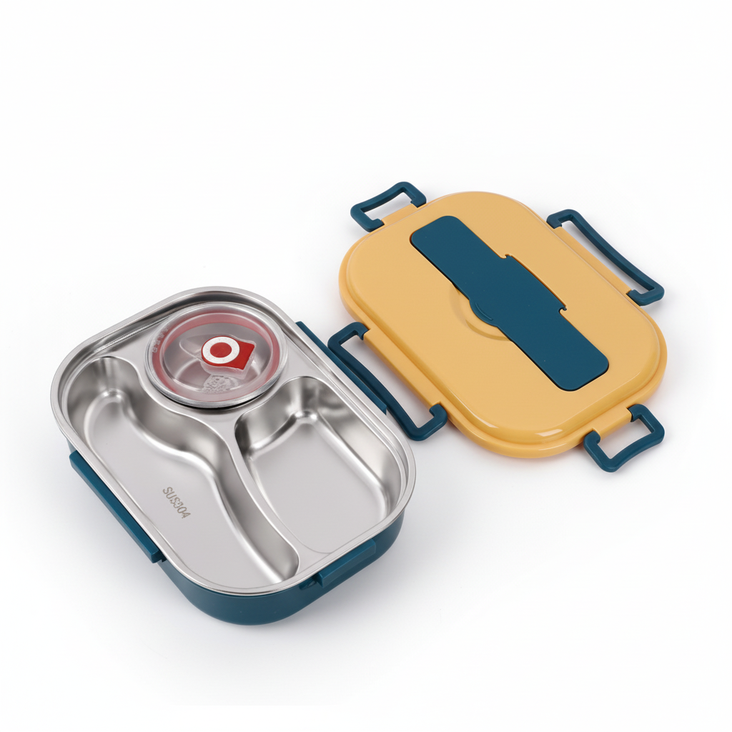 Insulated Stainless Steel Lunch Container - Bento Style