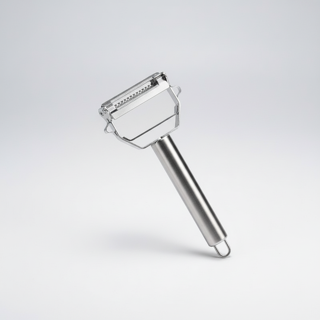 Dual Blade Peeler in Stainless Steel - Efficient Vegetable Tool