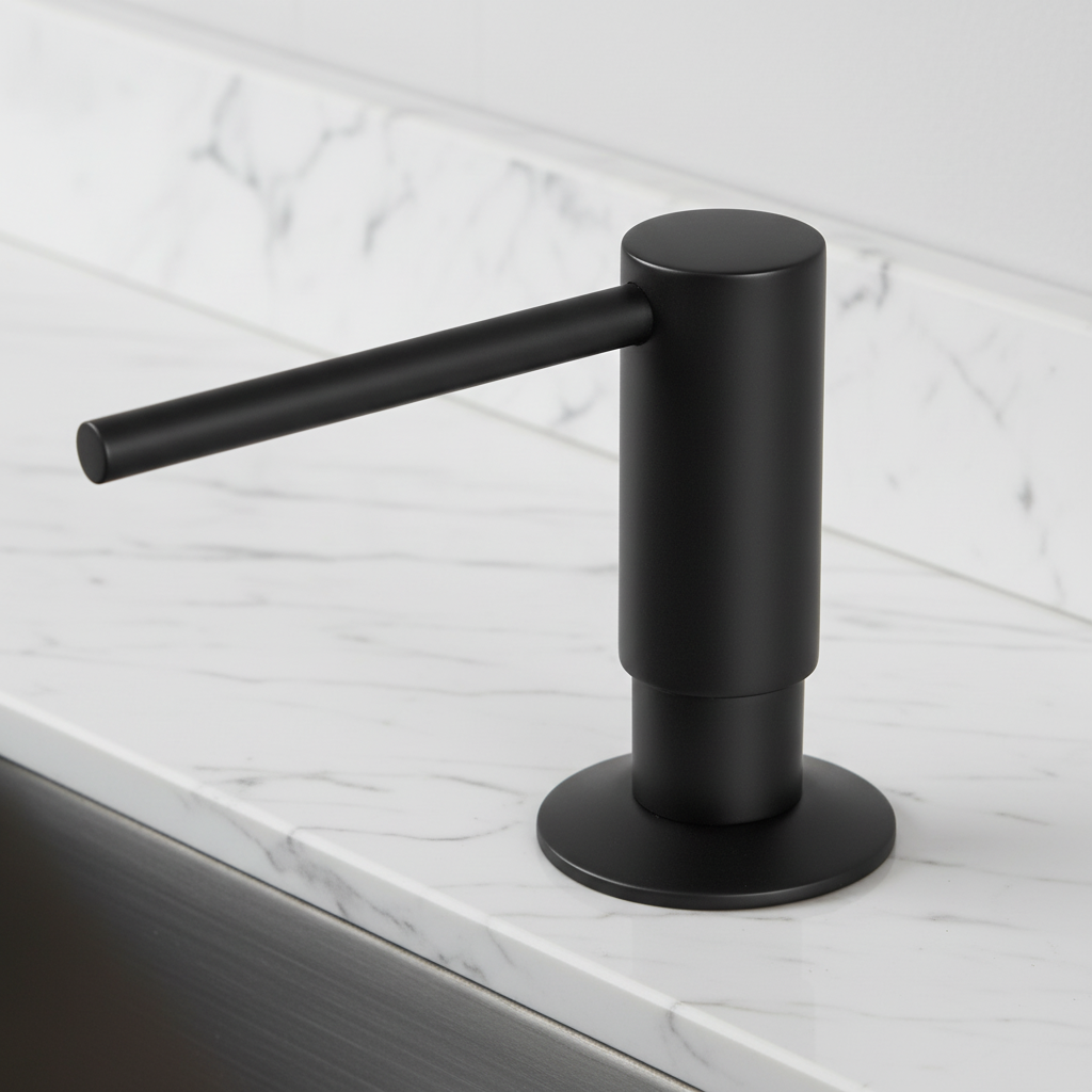 Soap Dispenser with Integrated Design - Brass Finish
