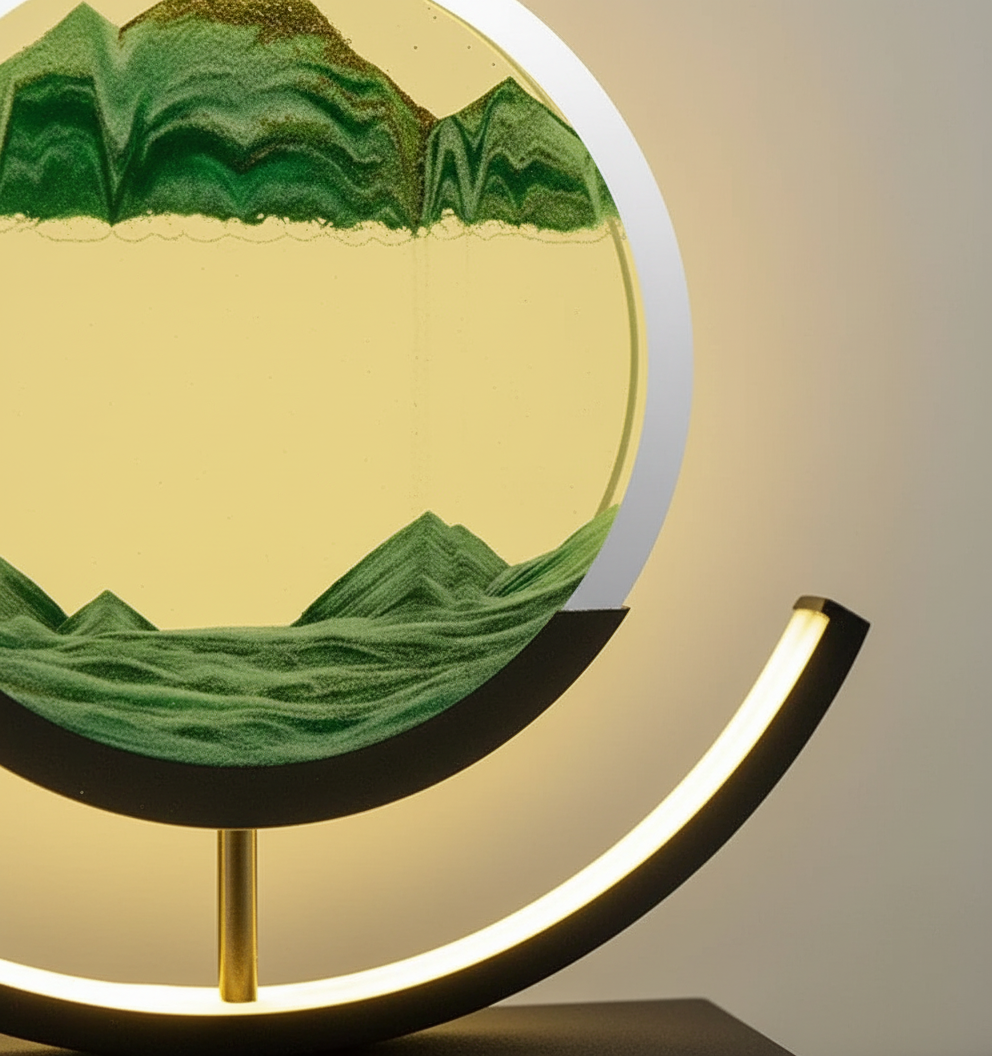 Serene Sand Landscape Table Lamp