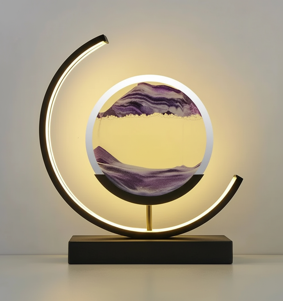 Serene Sand Landscape Table Lamp