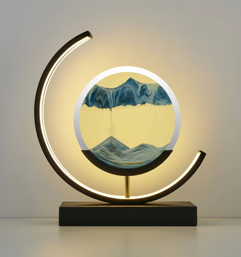 Serene Sand Landscape Table Lamp